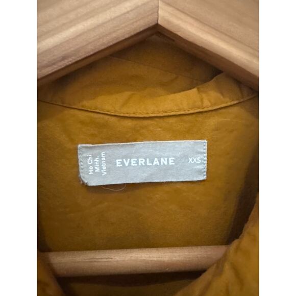 Everlane Brown Short Sleeve Box Shirt Button Up Size XXS Camp Shirt Safari - Picture 2 of 4